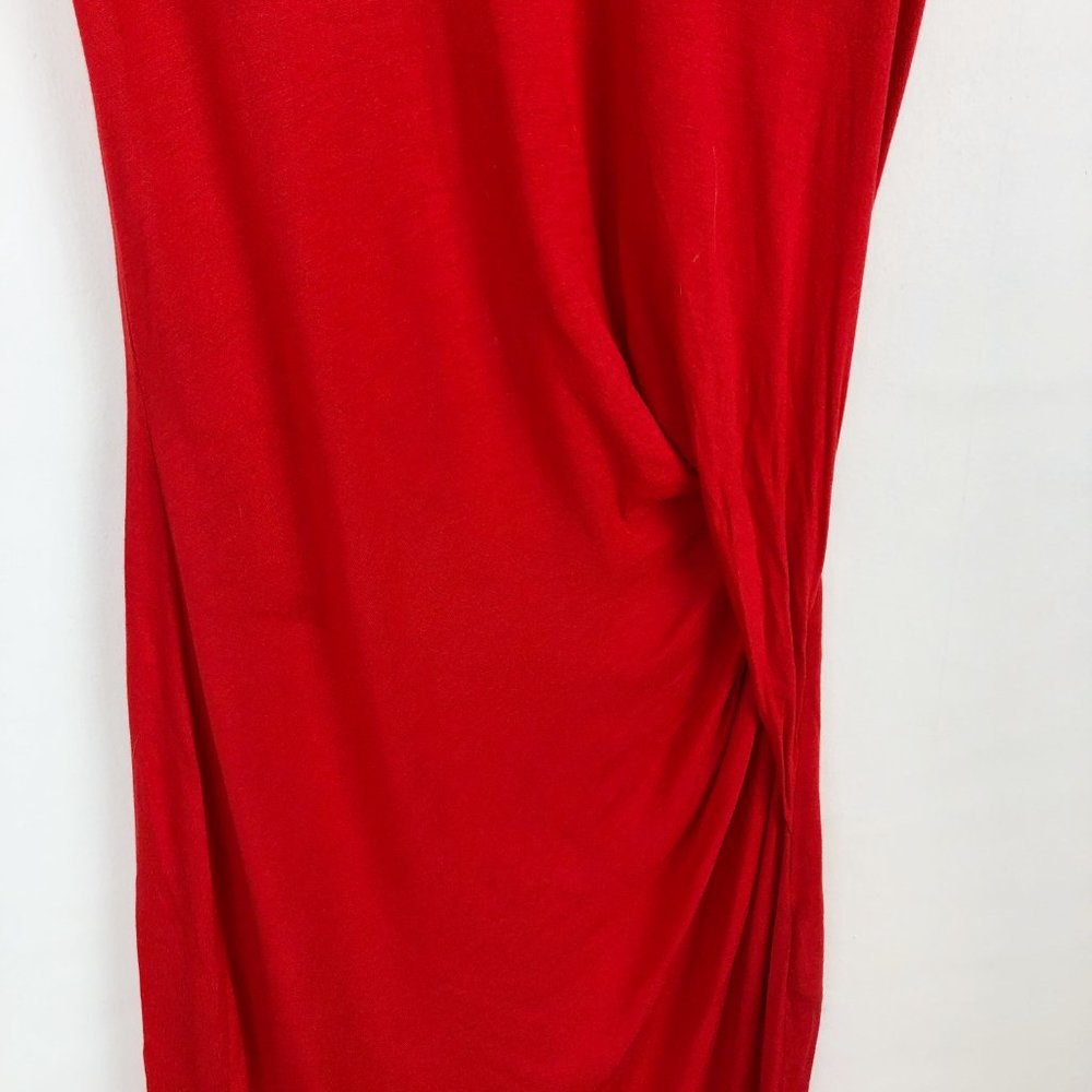 ALL SAINTS 4 red Marilla drop waist midi dress - Picture 4 of 8